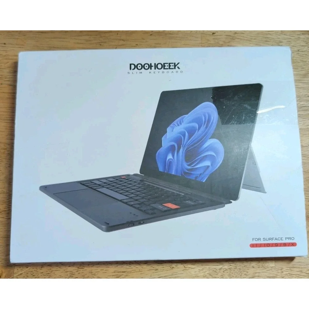 Doohoeek Bluetooth Keyboard For Surface Pro 11/10/9/8/X 12.3